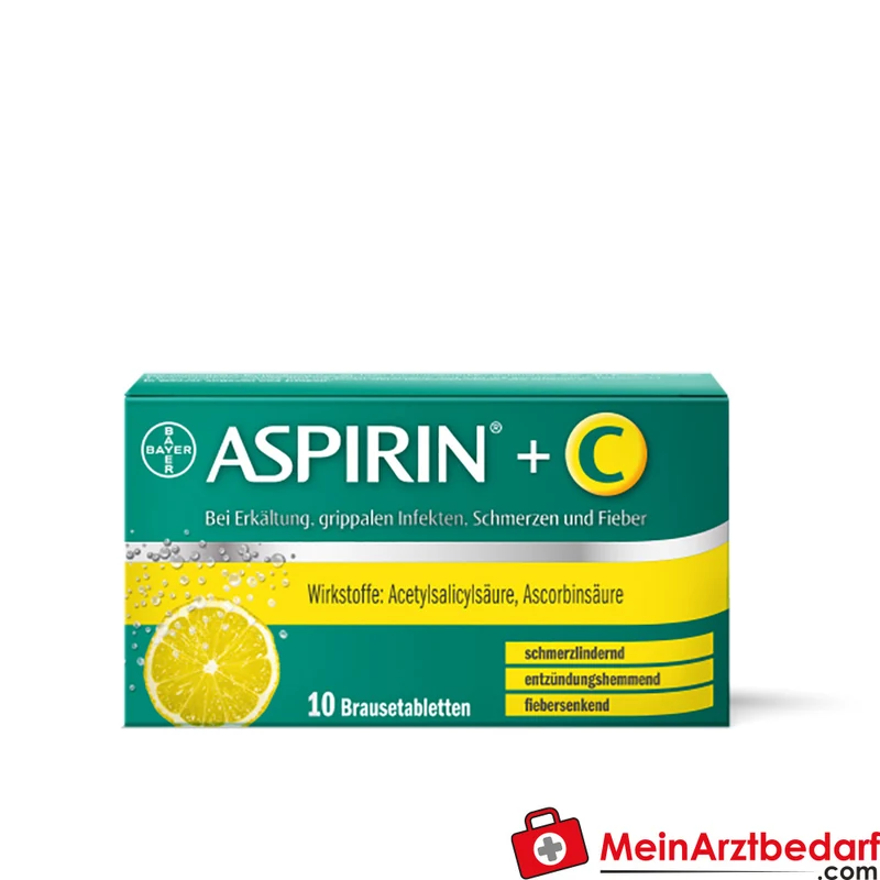 Aspirin +C Brausetabletten 400 mg Acetylsalicylsäure + 240 mg Vitamin C, 20 St.