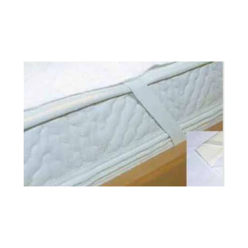Inko-Spannauflage Frottee/Folie, mit 4 Gummibändern an den Ecken - 100x200 cm