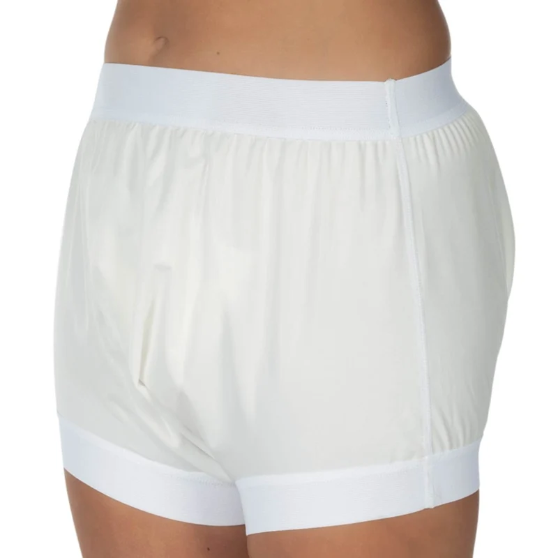 Suprima Inkontinenz-Slip 1217 001, PU-Slip Schlupfform, breiter Schritt, unisex - weiß, Gr. 34-60