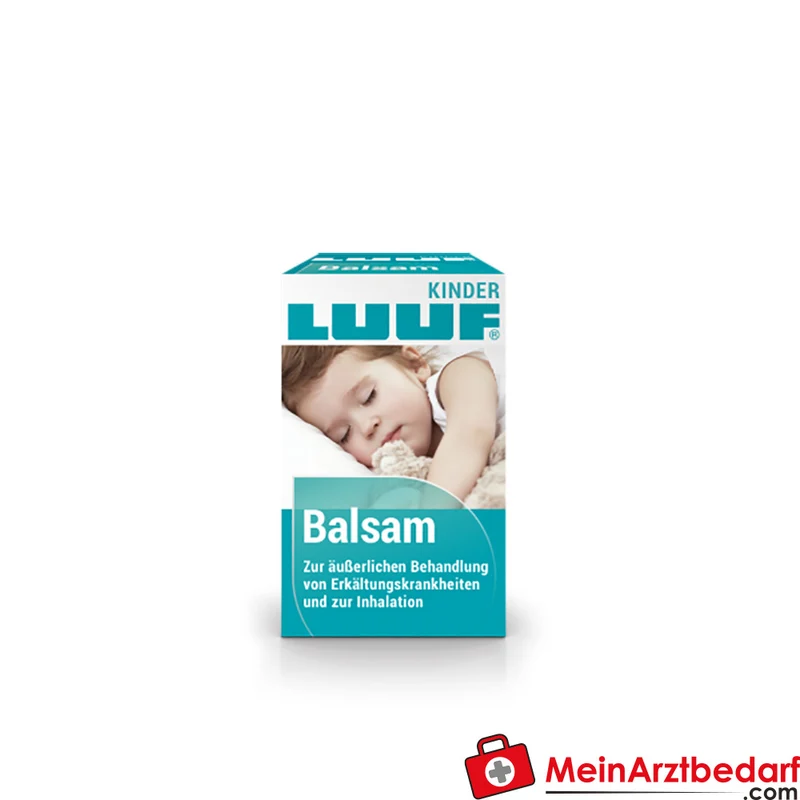 LUUF Kinder Balsam 30 g – Erkältungsbalsam mit Eukalyptus, Menthol und Kampfer, ab 3 Jahren
