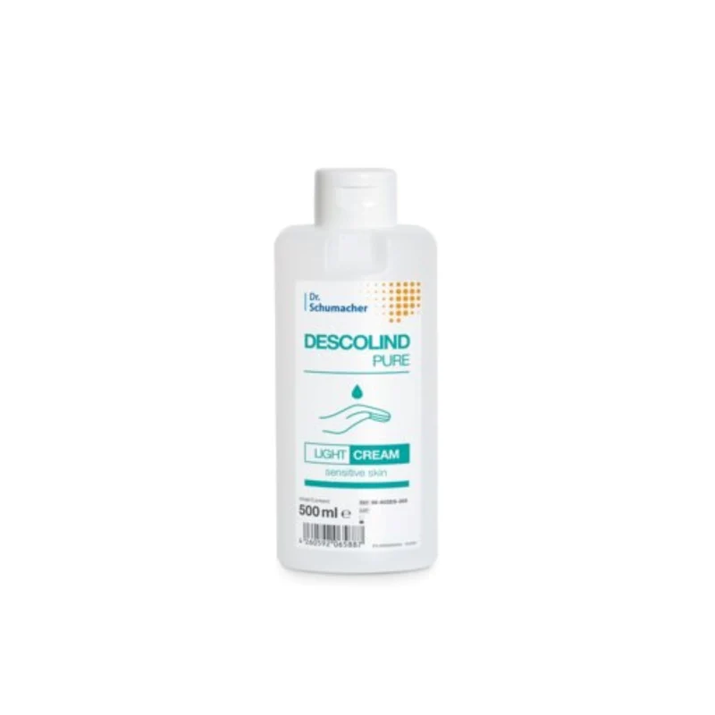 Descolind Pure Light Cream, Parfümfreie Pflegecreme für sensible Haut- 500 ml