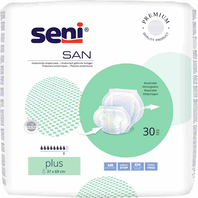 Seni San Plus - Vorlagen für sehr schwere Harn-und Stuhlinkontinenz - ca. 2800 ml (HMV: 15.25.30.2038)