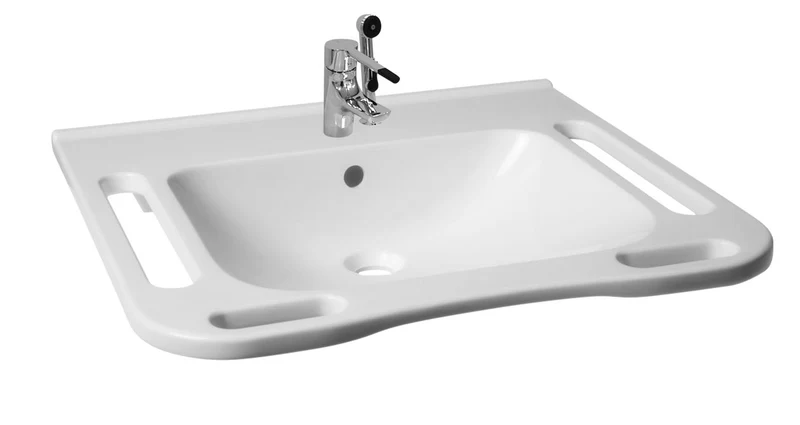 KIBOMED GTM602 – barrierefreies Waschbecken für Senioren & Rollstuhlfahrer, 600x555 mm