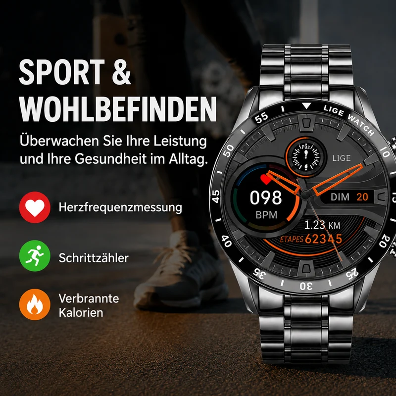 Luxus 4G Smartwatch - Für Anrufe und Konnektivität mit Stil