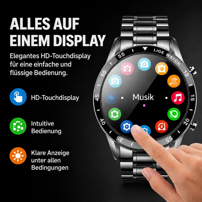 Luxus 4G Smartwatch - Für Anrufe und Konnektivität mit Stil