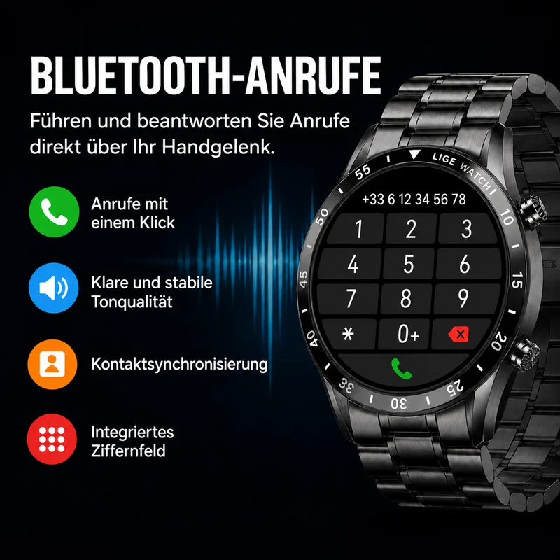 Luxus 4G Smartwatch - Für Anrufe und Konnektivität mit Stil