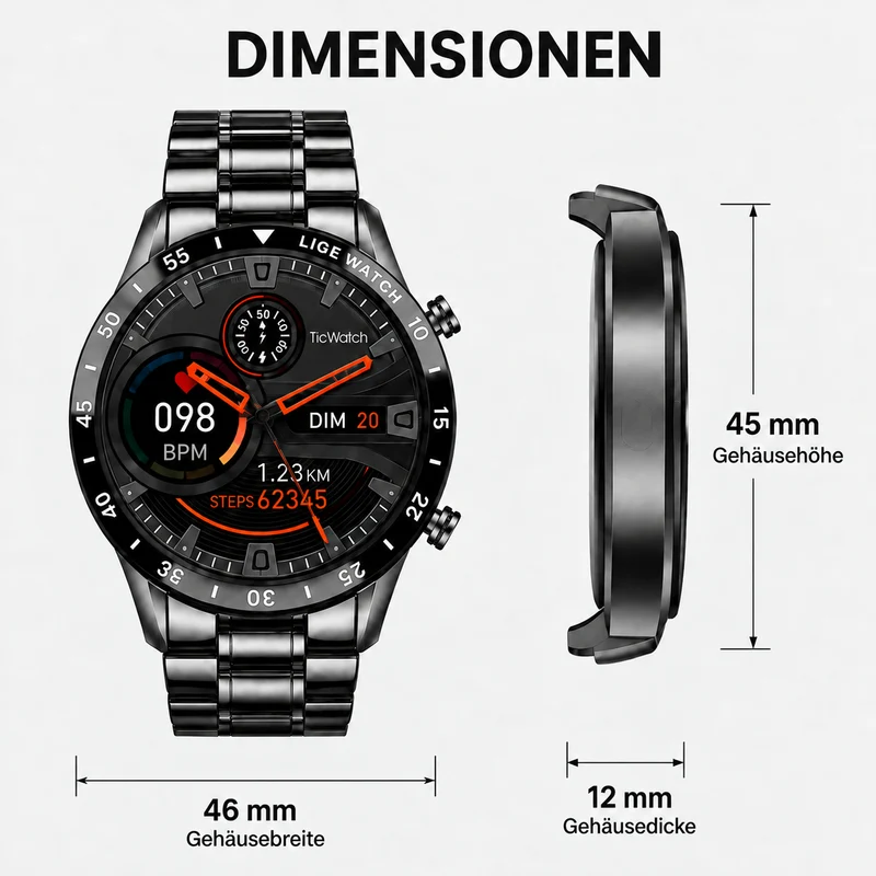 Luxus 4G Smartwatch - Für Anrufe und Konnektivität mit Stil