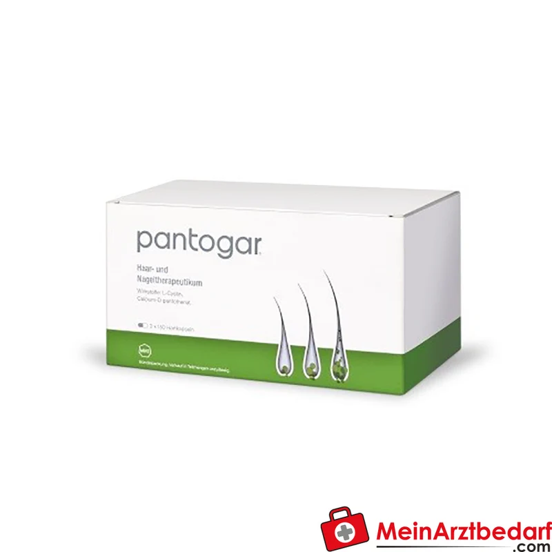 Pantogar Kapseln 90 St. Arzneimittel gegen diffusen Haarausfall – L‑Cystin & Calcium‑D‑Pantothenat