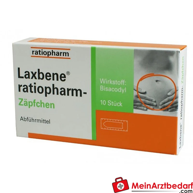 ratiopharm Laxbene Zäpfchen 10 St. Bisacodyl Abführmittel Verstopfung