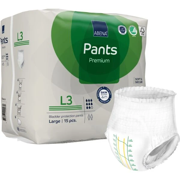 Abena Pants Premium L3 (ehem. Abri-Flex) - für schwere Inkontinenz (auch Nachts) - 2400 ml (HMV: 15.25.31.8210)