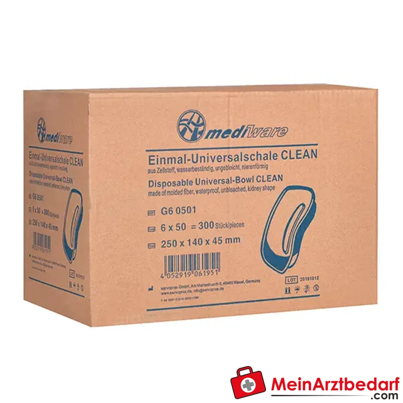 Mediware Einmal-Universalschalen Clean, 300 Stück