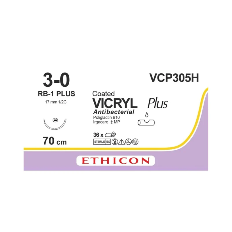 Vicryl Plus Hechtdraad 3-0 70 cm RB-1 VCP305H | 36 stuks | Ethicon