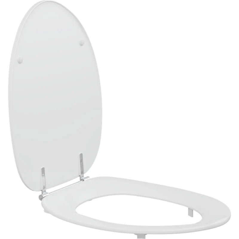 Pressalit Care WC-Sitz DANIA mit Deckel, stabilisierende Puffer - R37000-D92999
