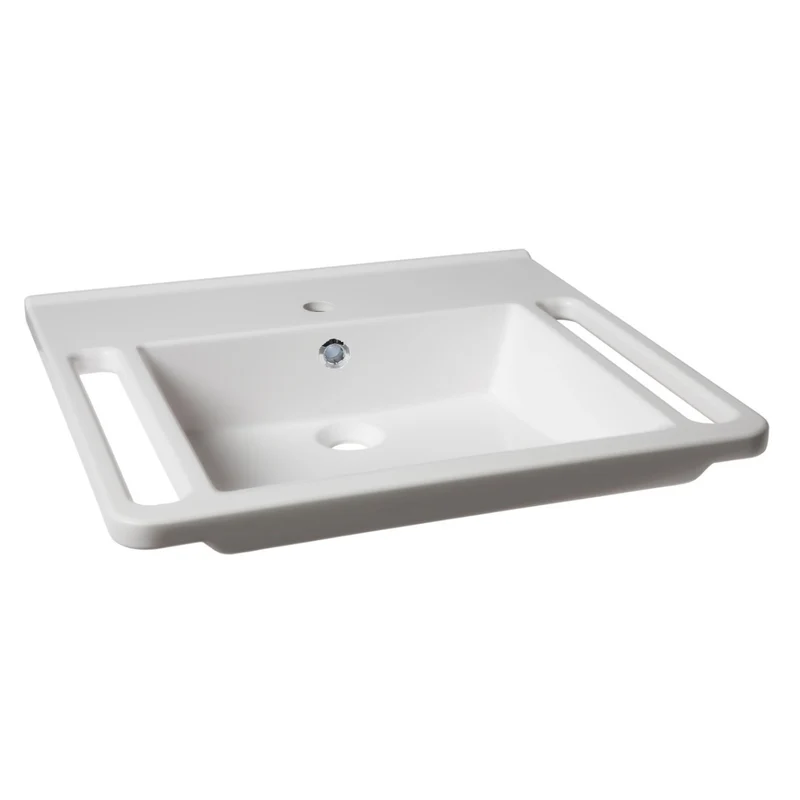KIBOMED GTM601 -Barrierefreies Waschbecken für Senioren & Pflege, rollstuhlunterfahrbar, 600x555 mm