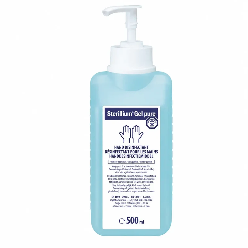 Sterillium Gel Pure 500 ml met handpomp | Handdesinfectie Alcoholgel