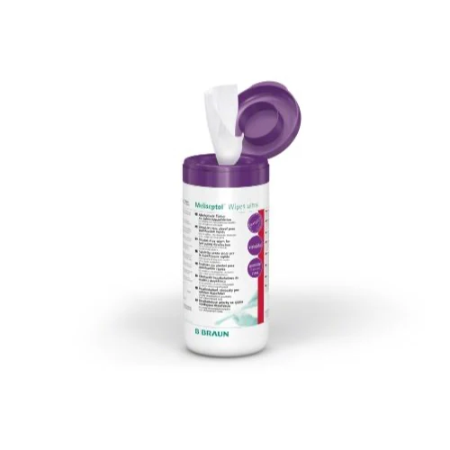 B. Braun Meliseptol Wipes ultra Desinfektionstücher, Spenderdose mit 100 Tüchern