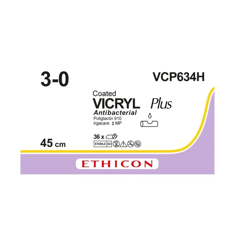 Vicryl usp 3-0 3x45cm violet VCP634H 36x1 zonder naald