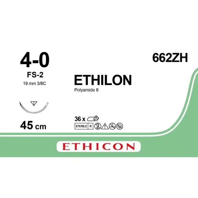 Ethilon II usp 4-0 45cm FS-2 zwart 662ZH 36 stuks