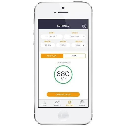 MIR Smart One® Spirometer, peakflowmeter nu op uw smartphone voor uw astma