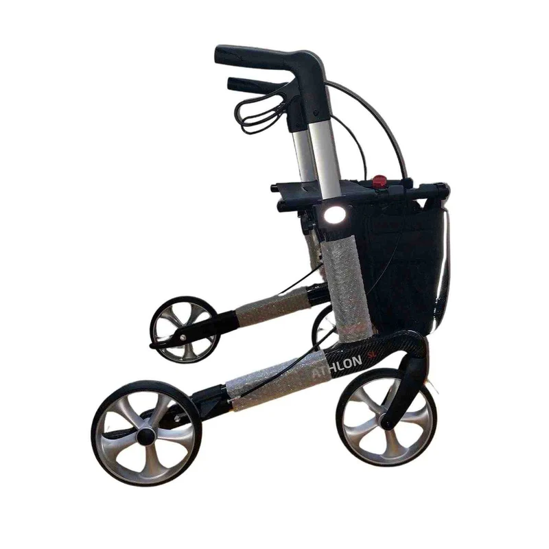 Rehasense Carbon-Rollator Athlon SL (5,1 kg), TPE-Räder - Gr. M, carbonschwarz (HMV: 10.50.04.1228)