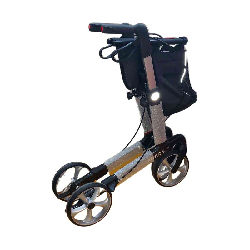 Rehasense Carbon-Rollator Athlon SL (5,1 kg), TPE-Räder - Gr. M, carbonschwarz (HMV: 10.50.04.1228)