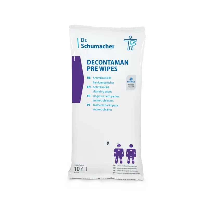 Dr. Schumacher DECONTAMAN PRE WIPES antimikrobielle Waschtücher