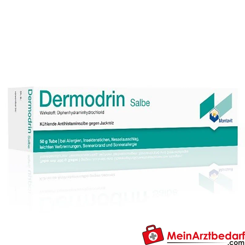 Montavit Dermodrin Salbe 100 g, Diphenhydraminhydrochlorid 20 mg/g, kühlend gegen Juckreiz und Hautallergien
