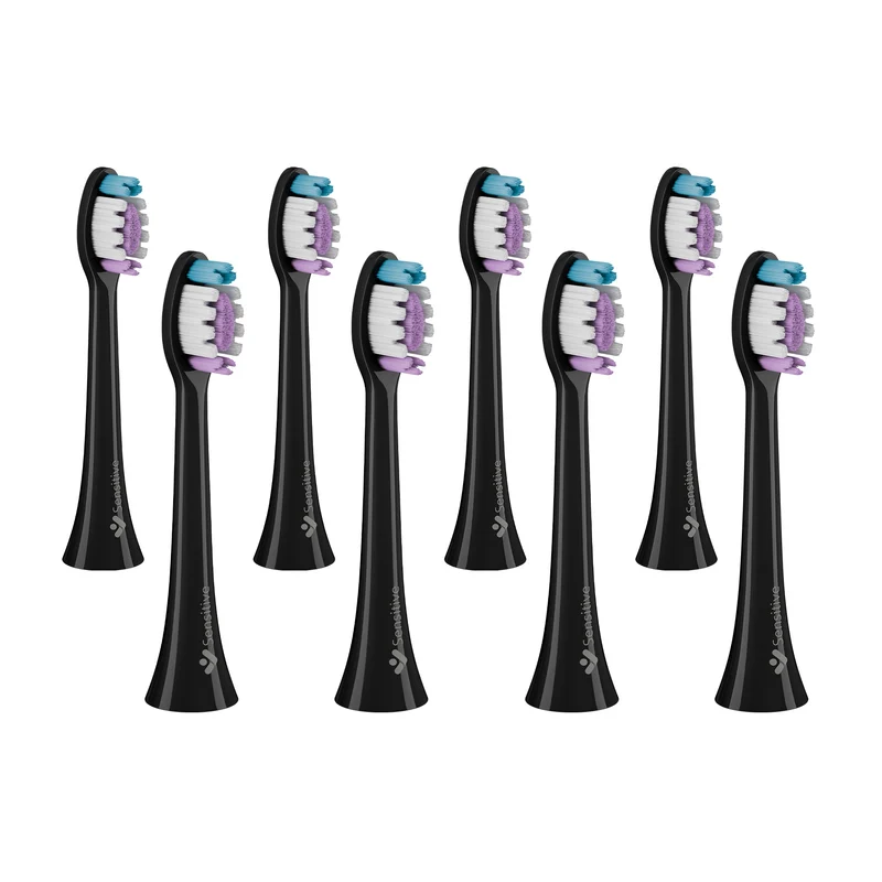 Truelife SonicBrush Clean-series heads Sensitive black 8 pack
