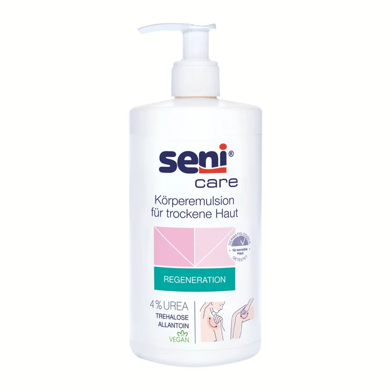 Seni Care Körperemulsion für trockene Haut mit 4% UREA - 500 ml "Regeneration"