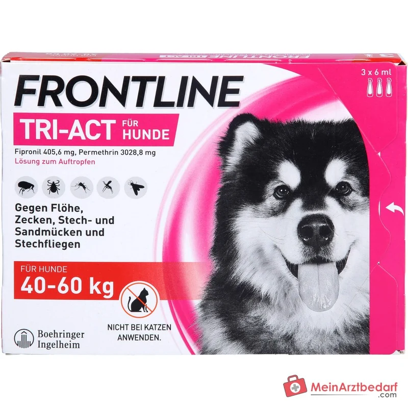 Frontline Tri-Act Spot-on Lösung für Hunde 40–60 kg 3 Stück