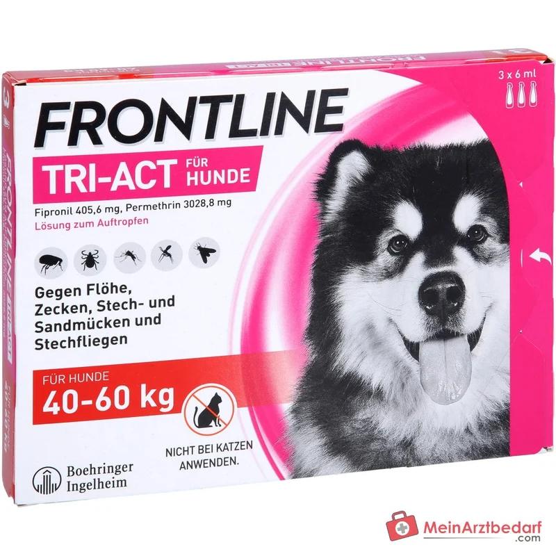 Frontline Tri-Act Spot-on Lösung für Hunde 40–60 kg 3 Stück