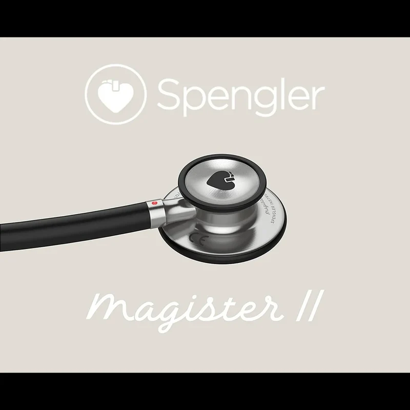 Spengler Magister II dubbelkopstethoscoop zilver