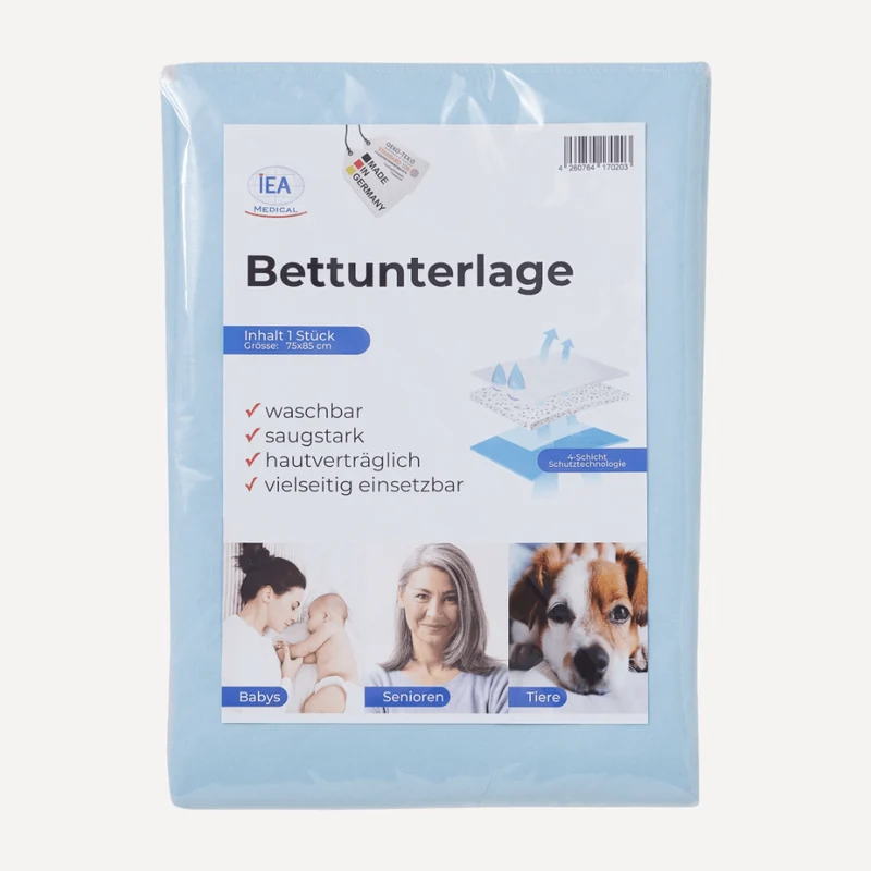 Waschbare Bettunterlage - 75x85 cm