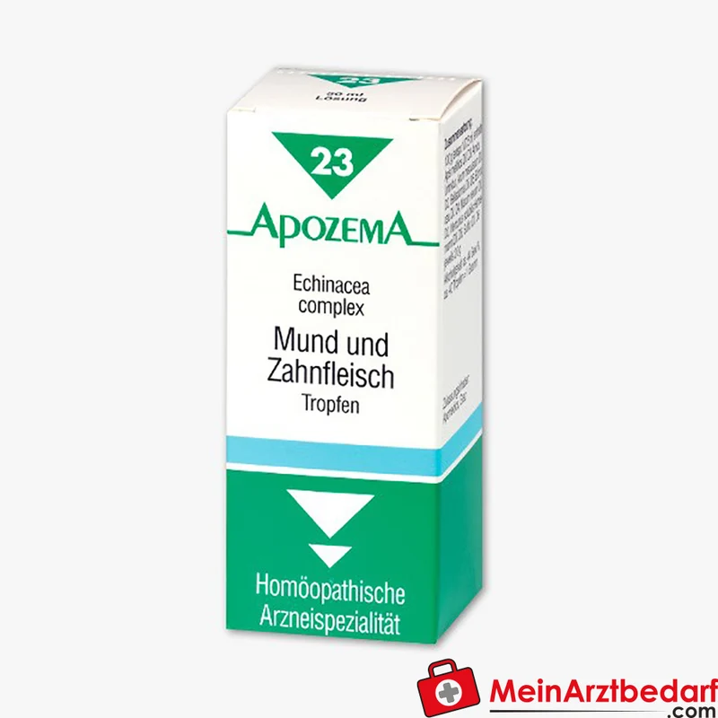 Apozema Mund- und Zahnfleisch-Tropfen Nr.23 homöopathisch bei Mund- und Zahnfleischentzündungen 50 ml