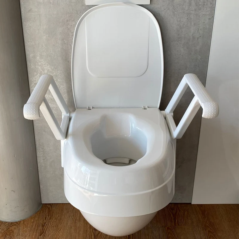 Drive Medical Toilettensitzerhöhung mit Armlehnen TSE 120 Plus, 3-fach höhenverstellbar (HMV: 33.40.01.3033)