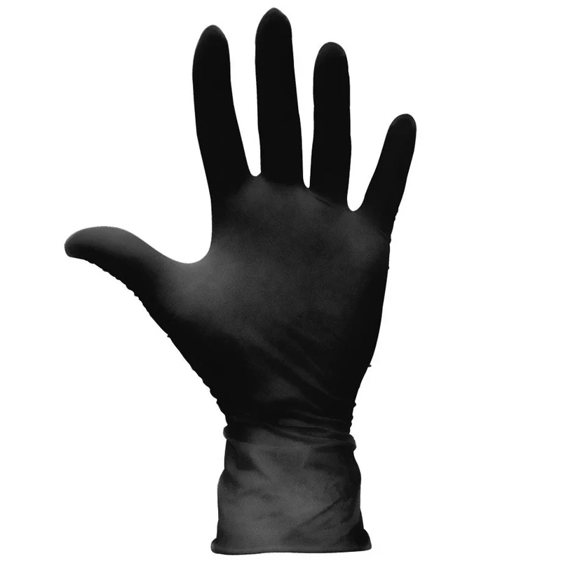 SOFT line Nitril handschoenen - zwart- 100 stuks - Extra Large