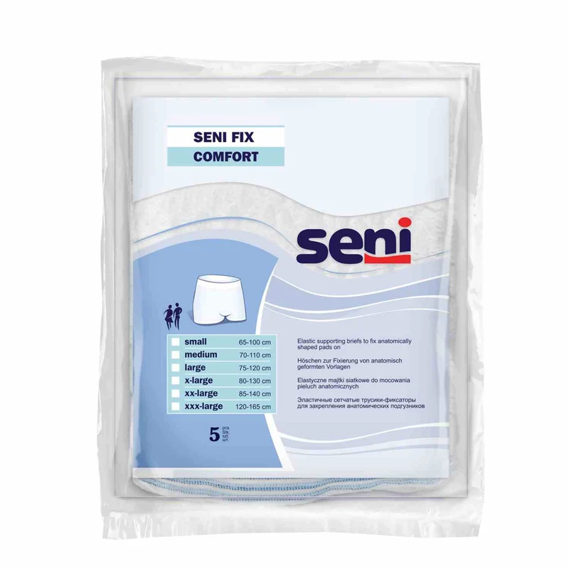 Seni Fix Comfort - Elastische Netzhose zur Fixierung von anatomisch geformten Vorlagen, 5 St.