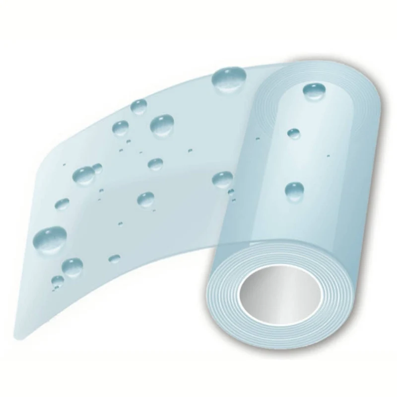 rollflex® ACQUA STOP - transparente Fixierfolie (wasserfest) - 2 m x 10 cm