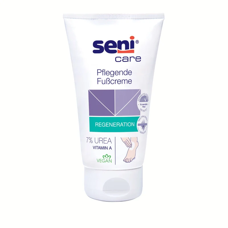 Seni Care Pflegende Fußcreme mit 7% UREA - 100 ml "Regeneration"