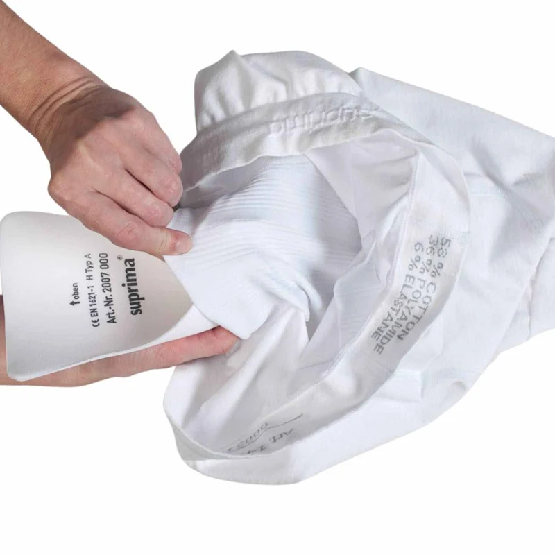 Suprima 2007 001, Hüft-Protektoren für Hüftschutzhose aus viscoelastischem Weichschaum, waschbar