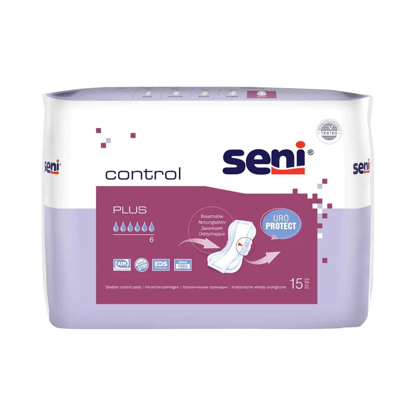 Seni Control Plus - Einlagen bei mittlerer Inkontinenz (Unisex), 930 ml (HMV: 15.25.30.0012)