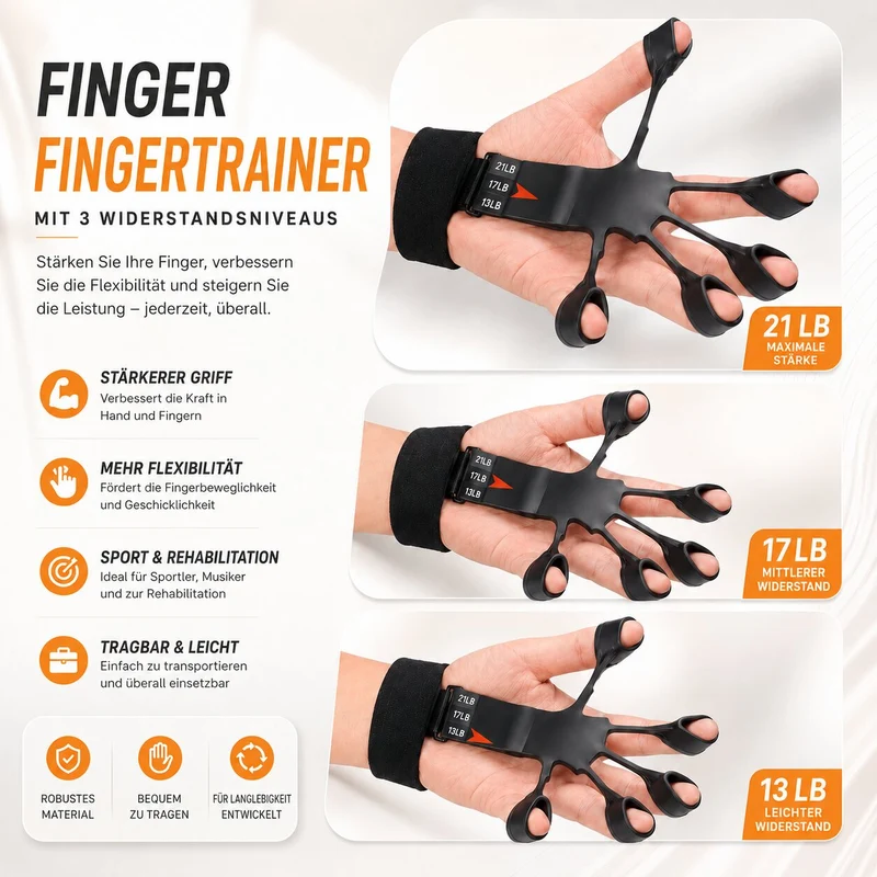 Handtrainer Set für Griffkraft | Greifwerk