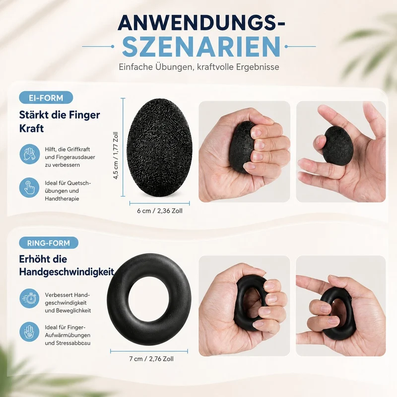 Handtrainer Set für Griffkraft | Greifwerk