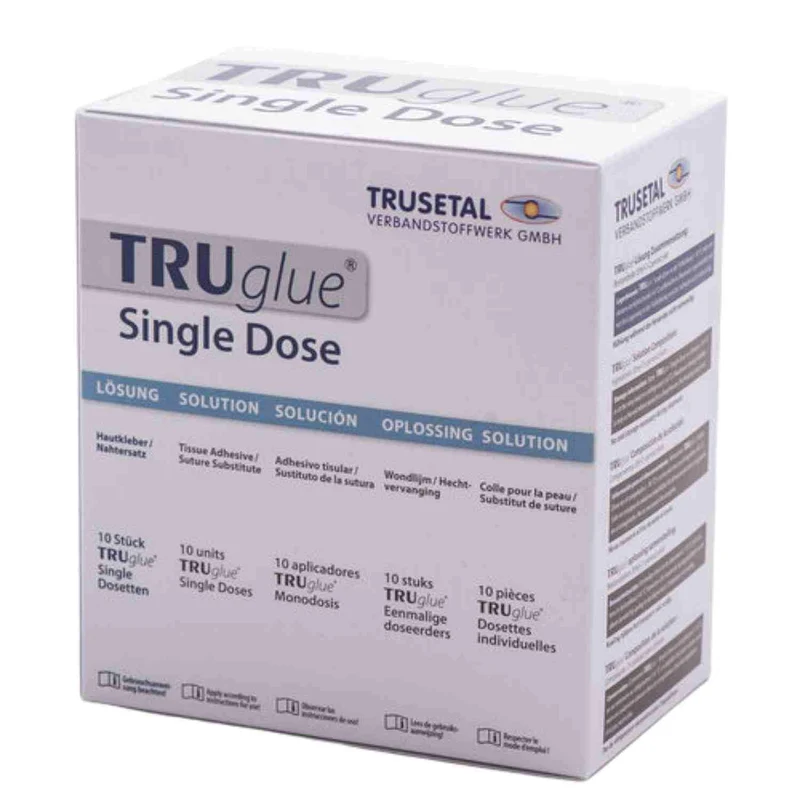 TRUGLUE Haut- und Wundkleber zur Versorgung von Hautläsionen, 10 x Dosette à 0,3 ml - 1 Pack