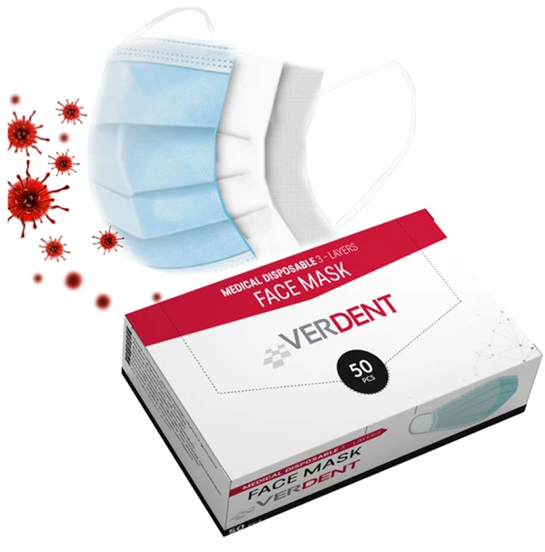 Mondmaskers / Mondkapjes - Verdent - EN 14683 Type IIR - Zwart