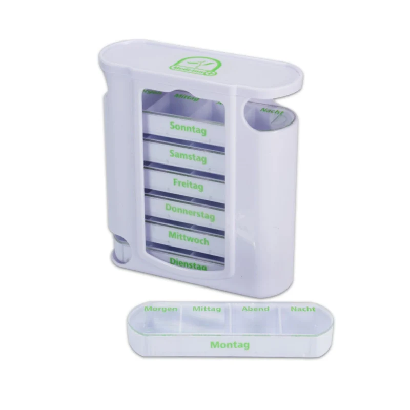 Medi-Inn Medikamentenspender, Wochendispenser, Tablettenspender (Für 7 Tage)