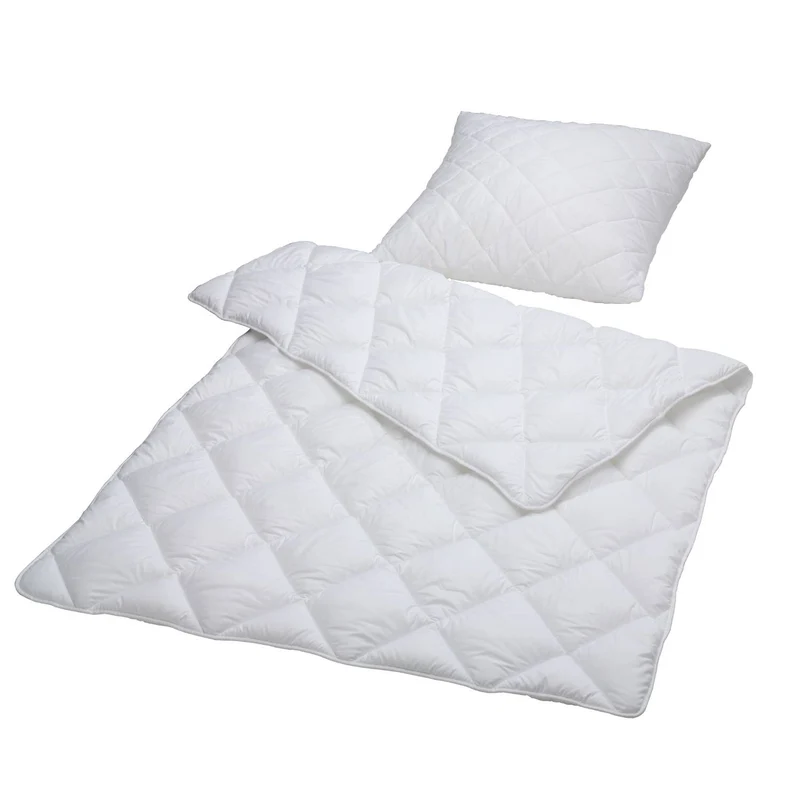 Suprima Bett-SET 3810 001 081 - Kopfkissen 80x80 cm + Steppdecke 135x200 cm