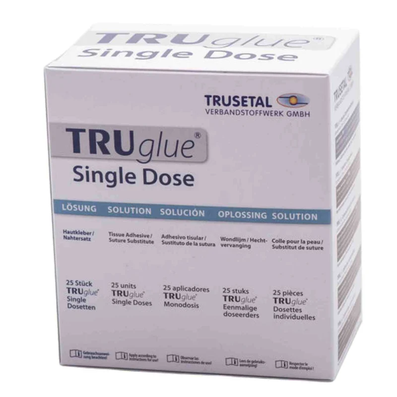 TRUGLUE Haut- und Wundkleber zur Versorgung von Hautläsionen, 25 x Dosette à 0,3 ml - 1 Pack