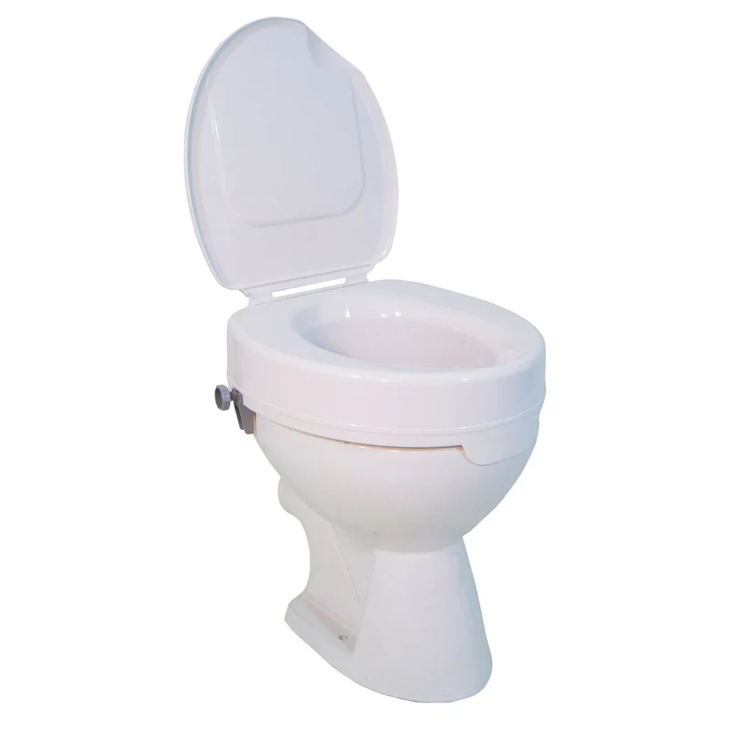 Drive Medical Toilettensitzerhöhung Ticco 2G/10 mit Deckel - 10 cm (bis 225 kg) (HMV: 33.40.01.0100)