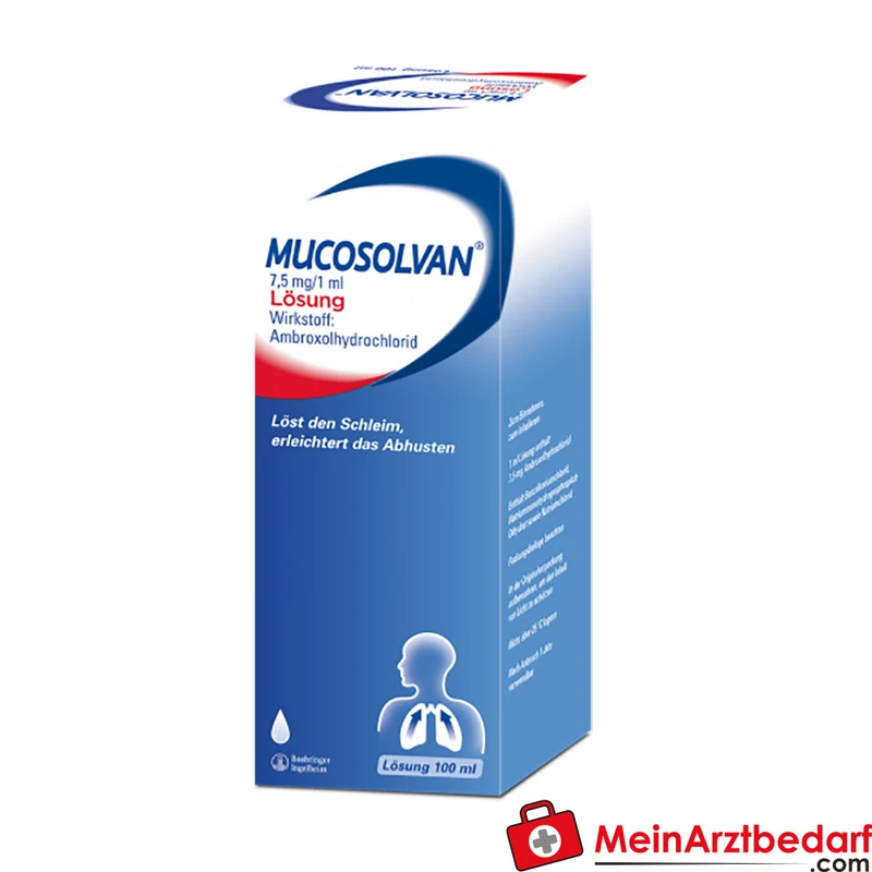 Mucosolvan Lösung 7,5 mg/1 ml, 100 ml, Ambroxol zur Inhalation und oral